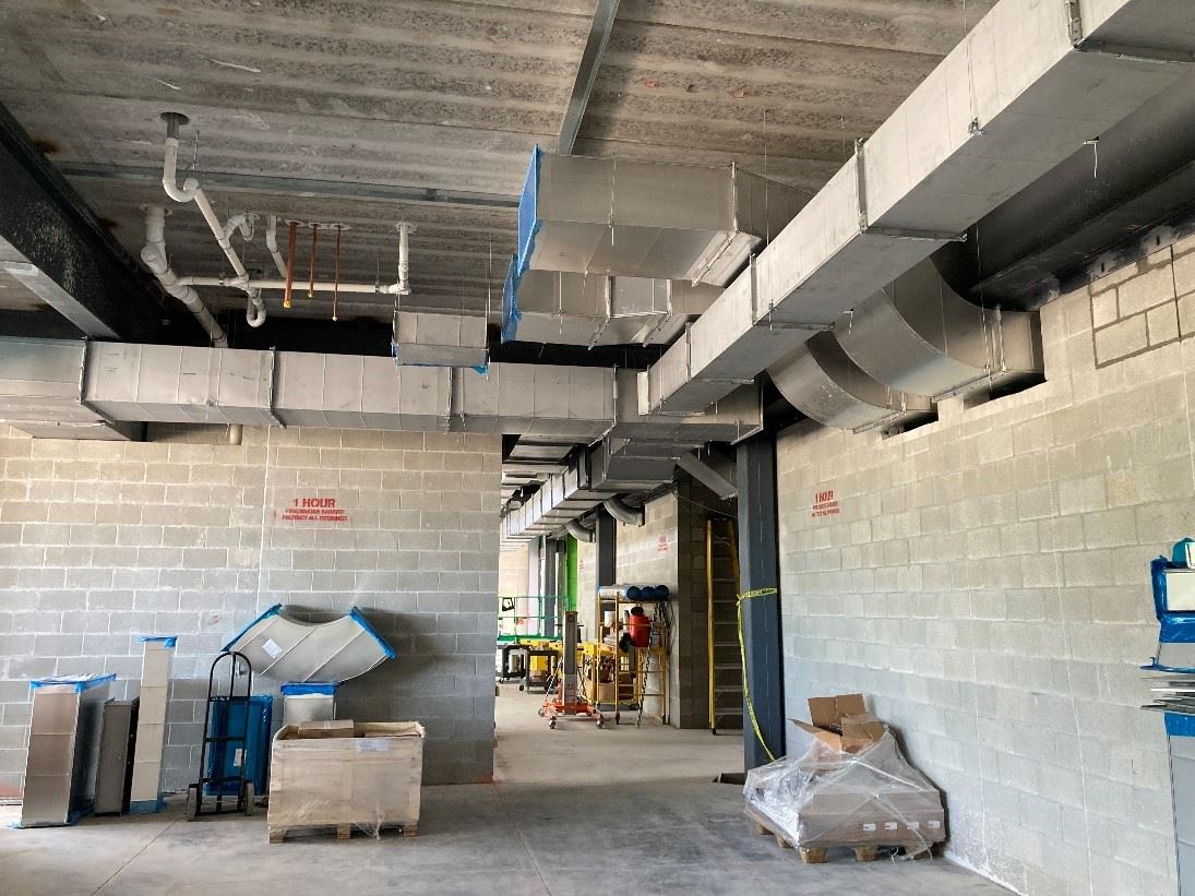 1st Flr Ductwork Install 11 Jun 2024