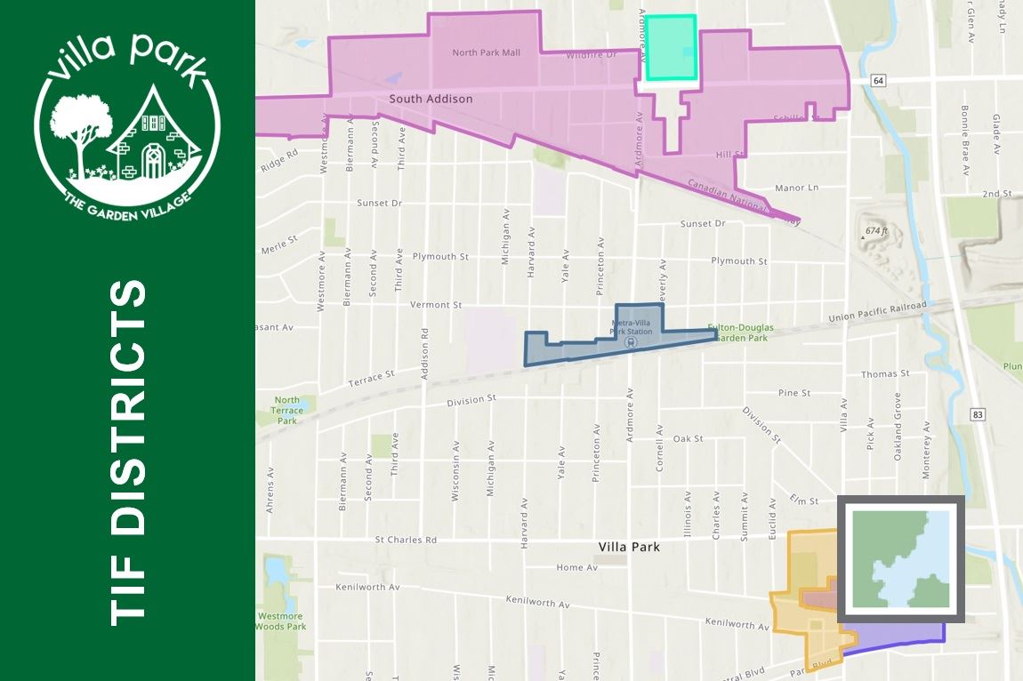 TIF Districts Map 3-2 Embossed Opens in new window
